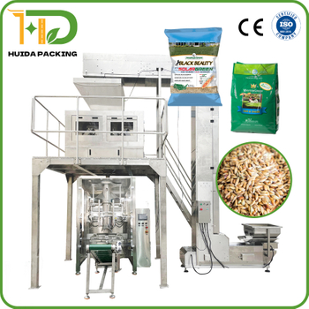 100-5000g Automatic Lawn Seeds Packing Machine Grass Seed Vertical Form Fill Seal Machine VFFS Bagging Machine with Linear Scale