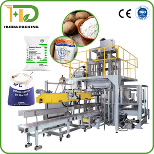 Potato Starch Sack 25kg Fine Powder Bagging Machine Paper Bag & Composite Woven Bag Automatic Bagging & Packaging Open-mouth Bagging Machines & Solutions for powdery products