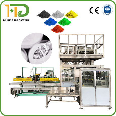 25Kg Chemical Engineering Plastic Fine Powder Pre-made Open Mouth Heavy Bag Fully Automatic Packaging Machine
