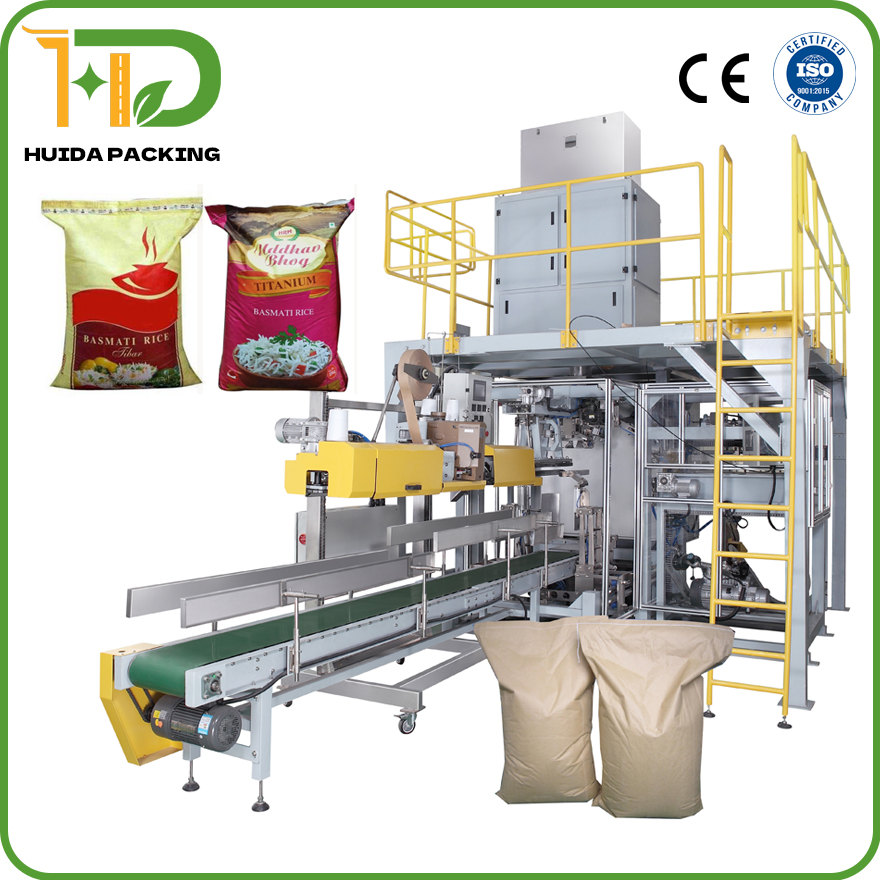 Basmati Rice Filling Machine 25kg Heavy Bags Premium Automated Packaging Equipment at Best Price in China 