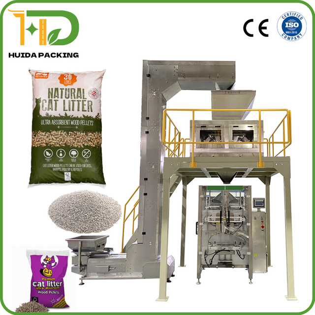 CE ISO High Quality 1Kg-10Kg Automatic Cat Litter Packing Machine with Linear Scale Weigher