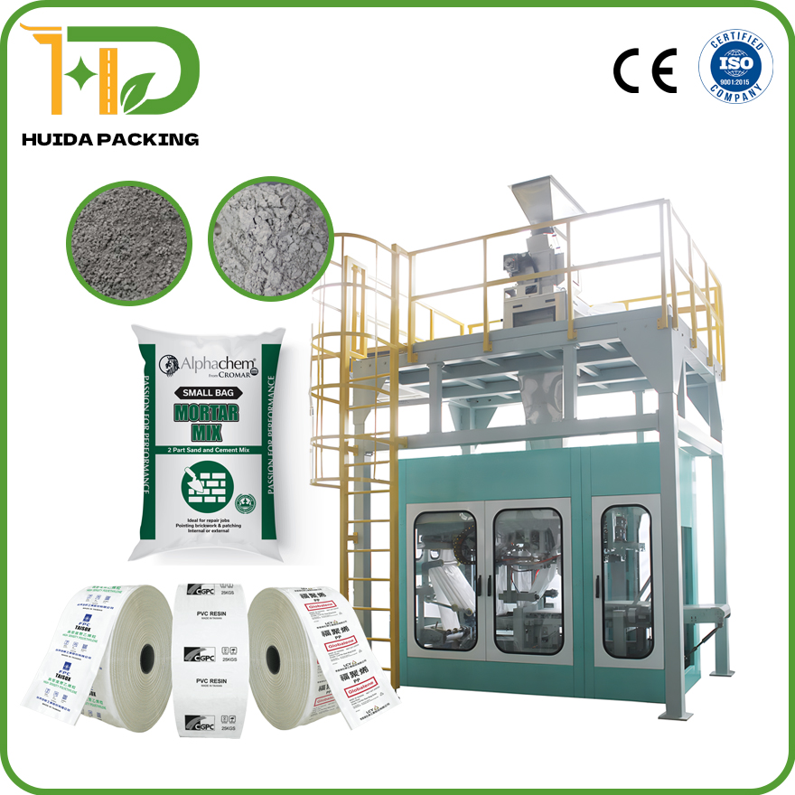 Continua FFS Tubular Reel PE Bags Building Material Packaging & Bagging Machine Equipment of Dry Mortars and Cement-based Products