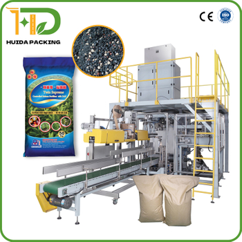 Fertilizer Packing Machine Weighing & Bagging & Sewing Automatic Fertilizer Bagger for open mouth bags 