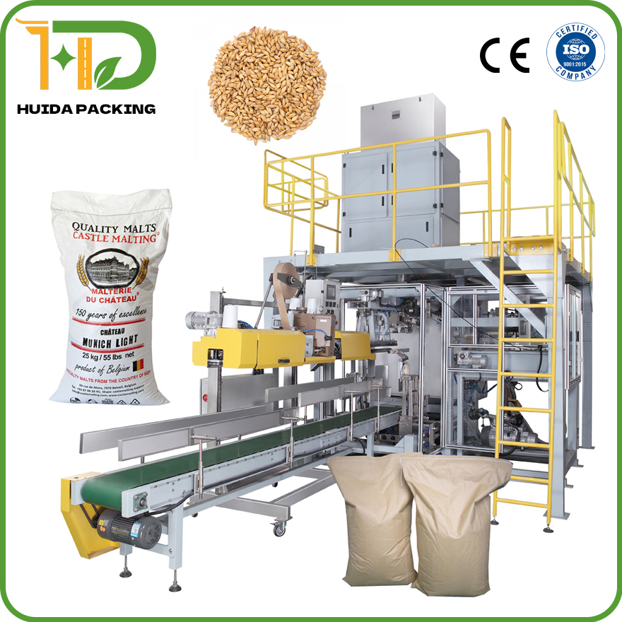 Automatic Bagging Machine for Open Mouth Woven Raffia Bags, Non-gusseted Polypropylene Raffia or Laminated Bags