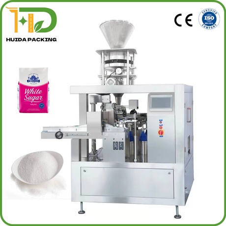 10-1000g Volumetric Cup Filling Machine Sugar Salt Doypack Packing Machine For Premade Zipper Stand-Up Pouch 