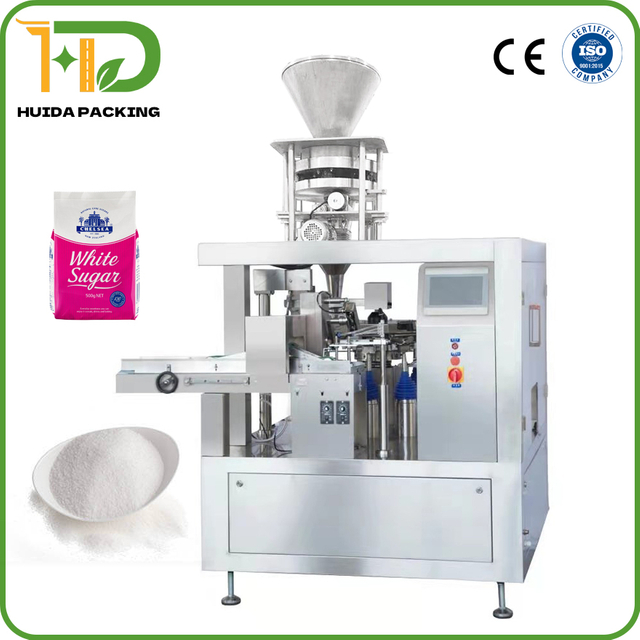 10-1000g Volumetric Cup Filling Machine Sugar Salt Doypack Packing Machine For Premade Zipper Stand-Up Pouch 