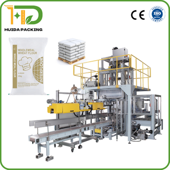 Huida Packing 25kg 50kg Wheat Flour Powder Packing Machine Corn Starch Automatic Packaging Machinery