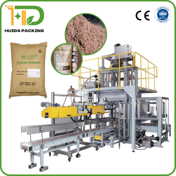 Automatic Packing Machine Cocoa Powder Bags 25 kg Craft Paper bag Filling Machine