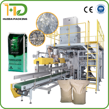Automatic 25 Kg Regrind Plastics Weighing Filling and Sealing Open Mouth Bagging Machine for PVC ABS PS PE Plastic Industry