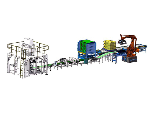 Fully Automatic Packaging and Palletizing Line