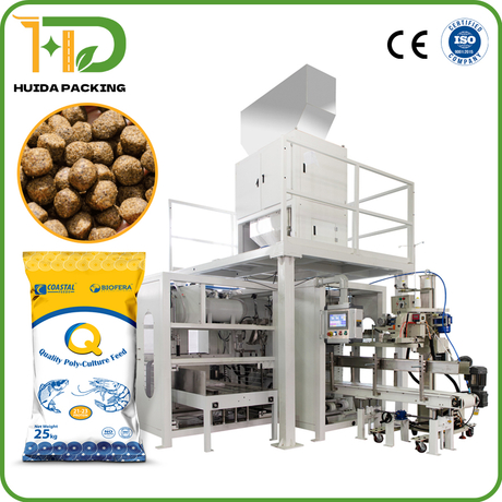 Industrial Pellet Packer for Farms, Feed Mills, Pet Food Production Moisture-Proof Livestock Poultry Aquaculture Feed Mill Packaging Equipment