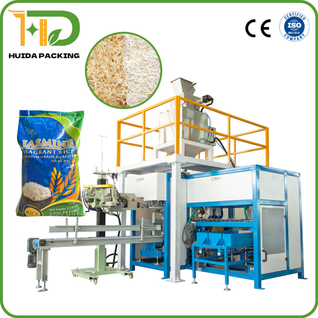 Laminated Sack 25 kg PP Woven Rice Automatic Bag Filling Bagging Machine Filling System 5-25kg Rice Packing Machine & Packaging Solution Line