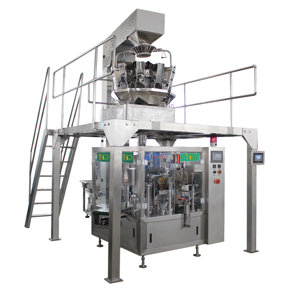 Premade Pouch Rotary Fill & Seal Granules Packing Machine