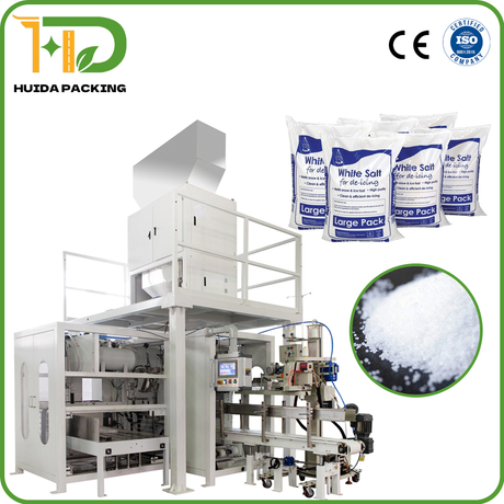 25-50kg AI-Driven Salt Granule Packaging Machin Smart Auto Weighing & Bagging System Industrial Heavy-Duty Granular Packing Equipment