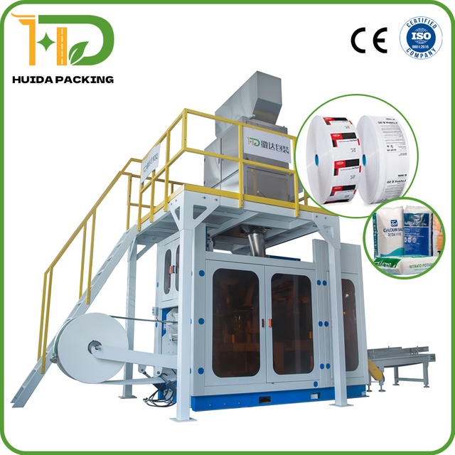 China OEM FFS Bagging Machine & Palletizing Line for 50kg Fertilizer | Automatic Heavy-Duty Film Packaging System | Factory Direct Manufacturer