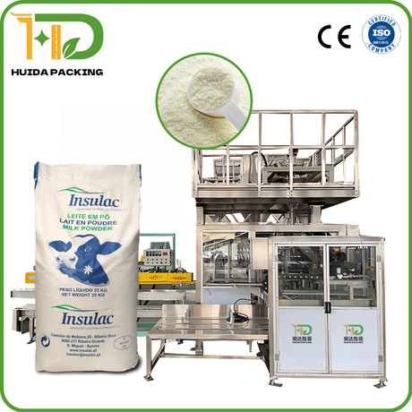 Full Cream Milk Powder 25kg Packaging Machine Composite Film Kraft Paper Bag Automatic Bagging Machine Open-mouth Bag Filling Machinery Manufacturer