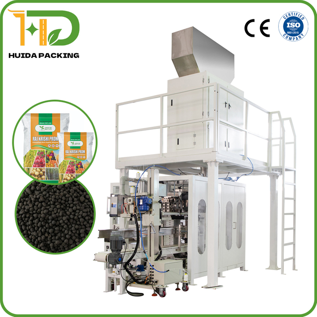 China Factory: Automatic 50kg Bagging Machine with Palletizer for Phosphate-Rich Organic Manure Granules | OEM Packaging Line Manufacturer | Direct Export