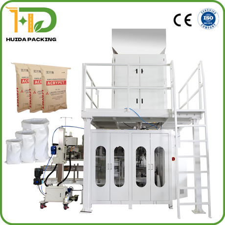 25kg PP & Kraft Paper Bag Filler & Form-Fill-Seal System Auto Bagging Machine with Multi-Head Weigher & Dust-Proof Design