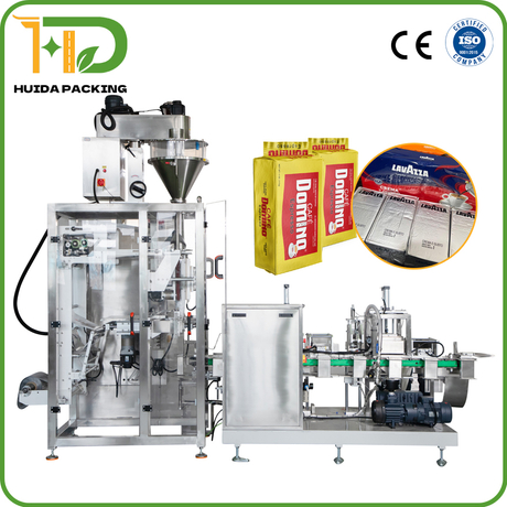 Automatic Coffee Powder Packaging Machine 100g-1000g Vacuum Brick Bag Filling & Sealing System
