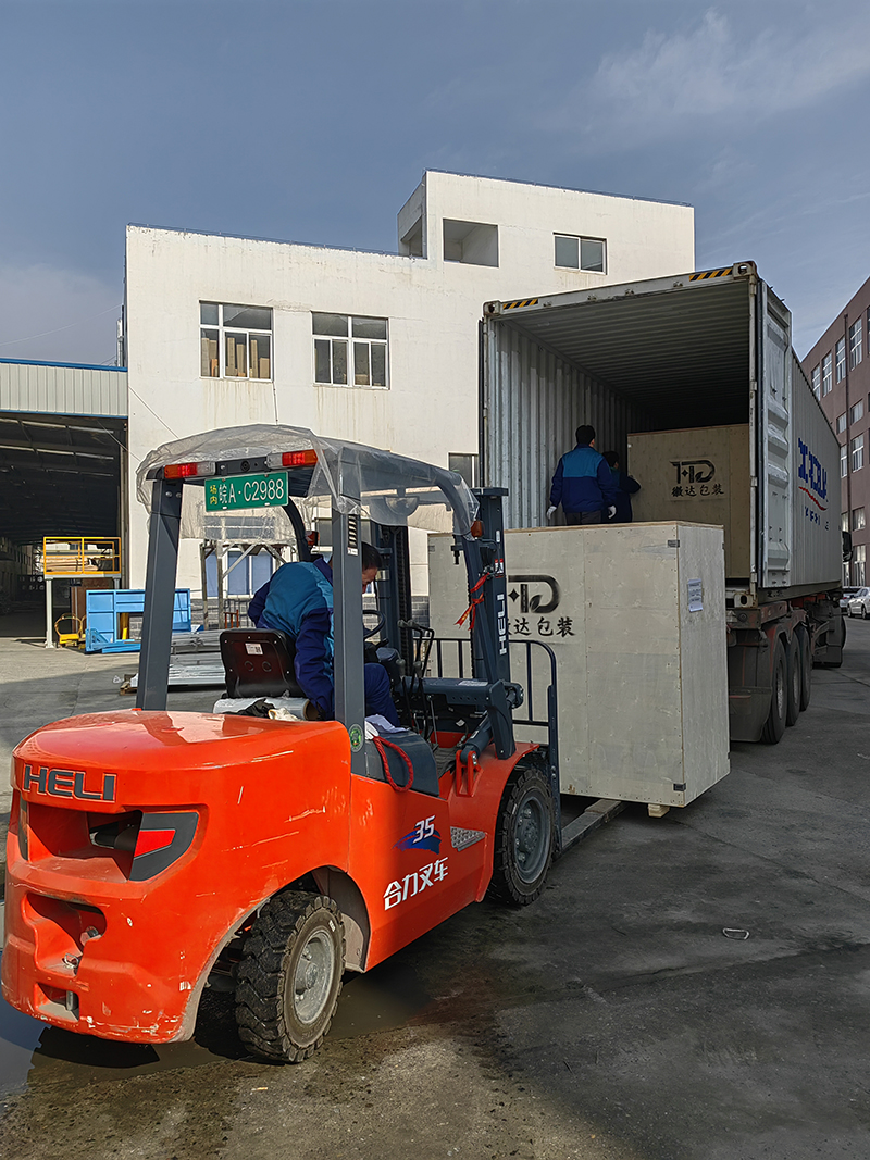 HUIDA PACKING Sets Sail with Glory Indian Client's 25kg & 50kg Sago Packaging and Palletizing Lines Successfully Commissioned, Ready for Shipment (8)