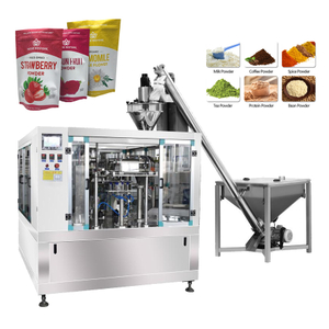 Multifunction Powder Turmeric Spice Premade Rotary Packing Pouch Packaging Machine For Filling Doypack