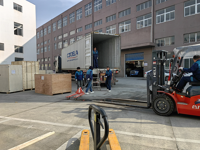 HUIDA PACKING Sets Sail with Glory Indian Client's 25kg & 50kg Sago Packaging and Palletizing Lines Successfully Commissioned, Ready for Shipment (4)