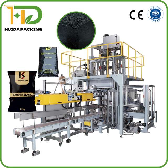 Carbon Black Packing Machine Complete Automation Solutions for the Carbon Black Industry 20kg 25kg 30kg 50kg Weighing Filling Automatic Powder Packaging Machine