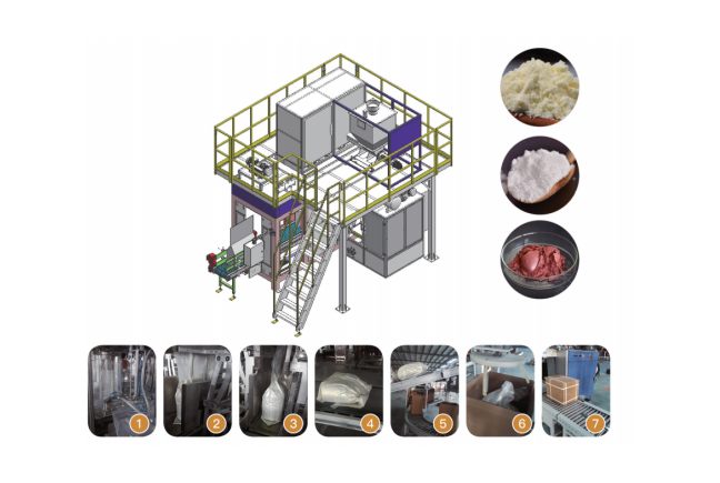 Automatic Ultra-Fne Powder Open Mouth Bag Vacuum Packaging Machine