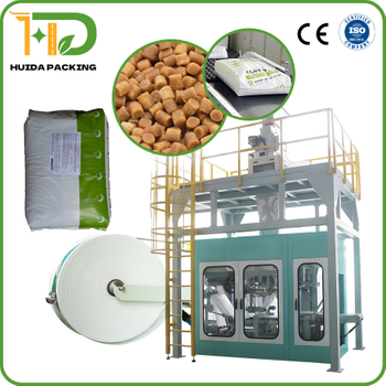 Fishing Pellets 25kg Bags Automated FFS Bagging Machine for Fishing Food Sacks Fully Automatic Tubular PE Reel Form-Fill-Seal Baggers