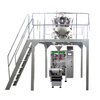 Snack Food Packaging Machine Automatic Granular Multihead Weigher Vertical Form Fill Seal Packing Machine