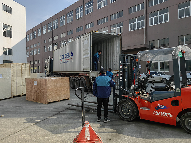 HUIDA PACKING Sets Sail with Glory Indian Client's 25kg & 50kg Sago Packaging and Palletizing Lines Successfully Commissioned, Ready for Shipment (3)