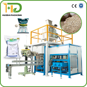 25kg Bag Granular Lime Automatic Bagging Machine Pelletized Lime Soil Conditioner for Acidic Lawns Open Mouth Bag Filling Machine Packaging Equipment Manufacturer