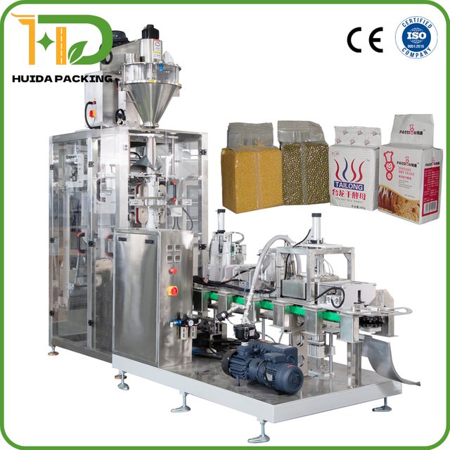 Automatic Granules & Powders Vacuum Packaging Machine Brick Bag Filler & Sealer with Nitrogen Flushing High-Speed Precision Dosing, Airtight Sealing System Industrial-Grade Packer for Freshness Protec