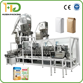 1–5kg Flour Packing Machine for Kraft Paper Bags | Automatic Auger Filling Brick Bag Packaging Line
